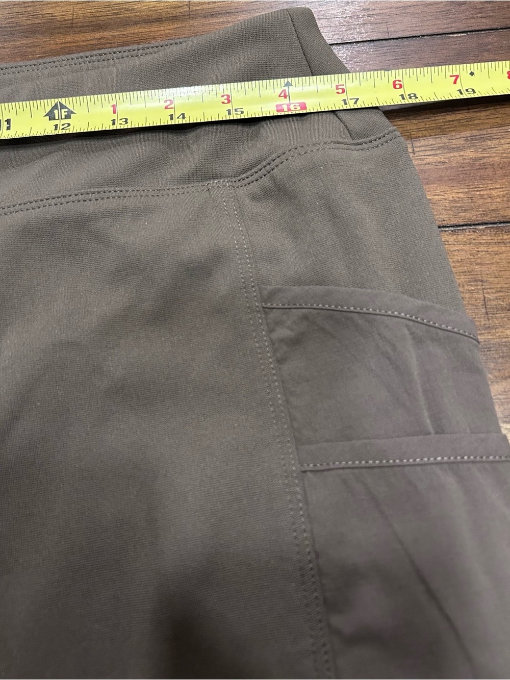 Carhartt Utility Leggings Size Large (12-14) Tarmac Olive Green Force Fitted - Picture 8 of 11